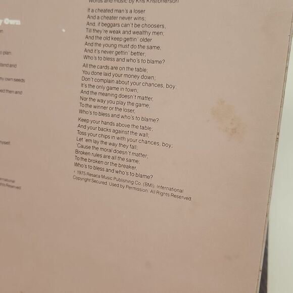 Songs of Kristofferson 1977 Vinyl Record Album - Picture 10 of 11